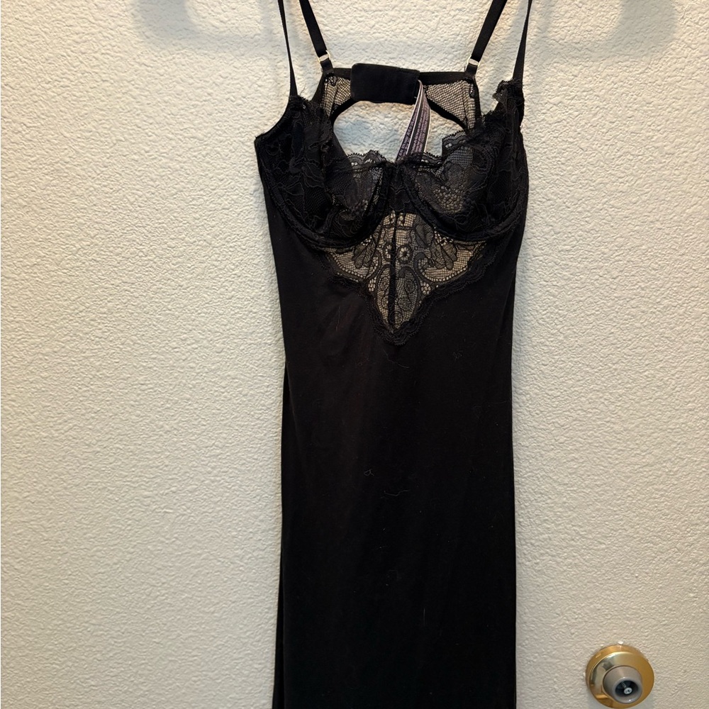Victoria's Secret Black Lace Chemise